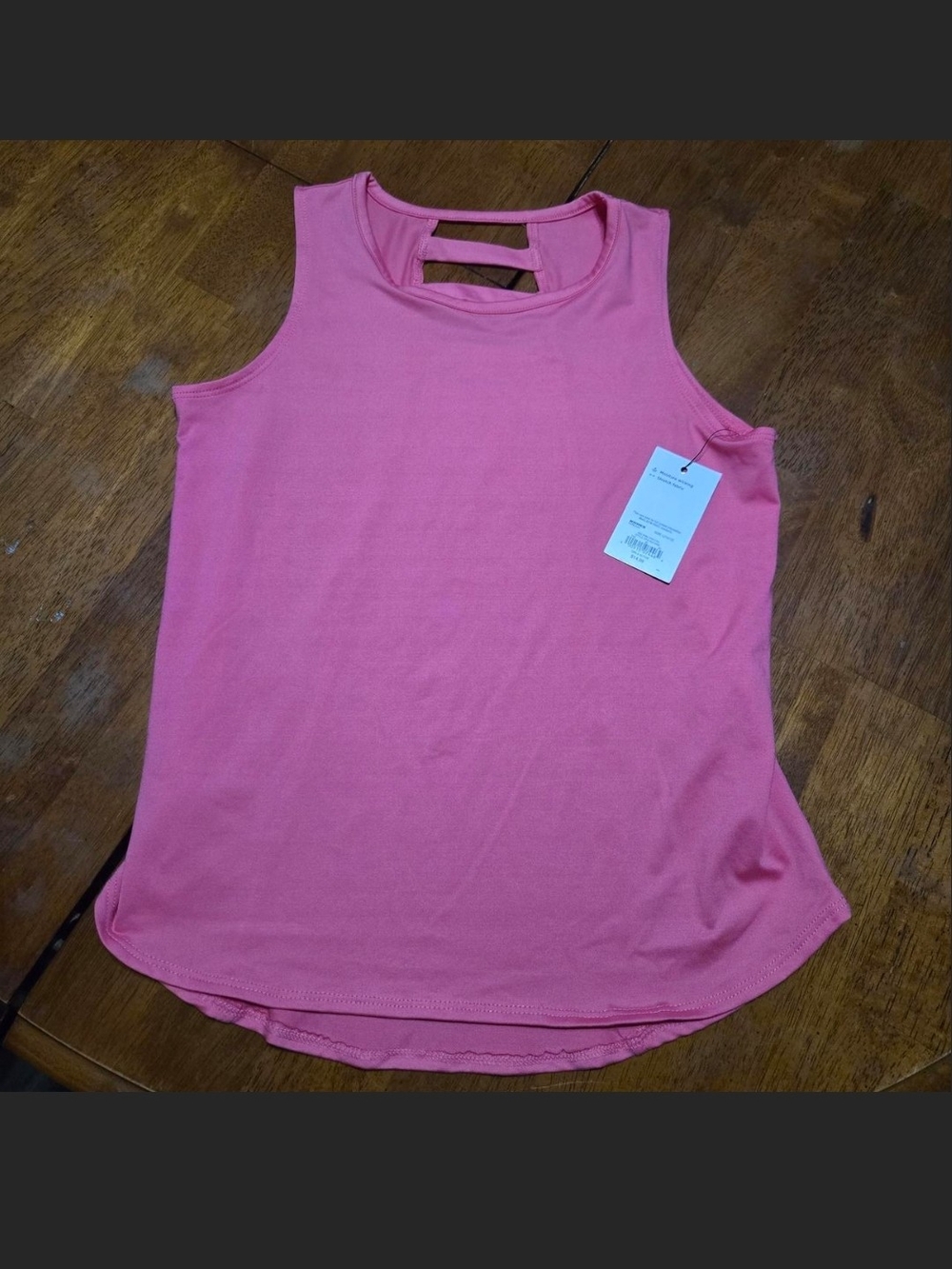 Kohl's Pink Sleeveless Tank with Double-Back Cutout